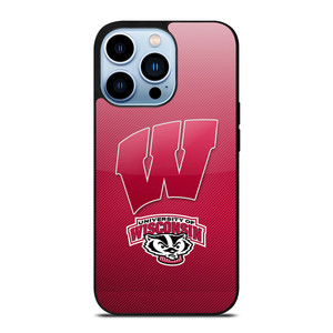 WISCONSIN BADGER LOGO UNIVERSITY FOOTBALL TEAM iPhone 13 Pro Max Case