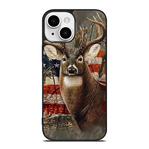 AMERICAN FLAG DEER BUCK CAMO iPhone 13 Mini Case AMERICAN FLAG DEER BUCK CAMO iPhone 13 Mini Case