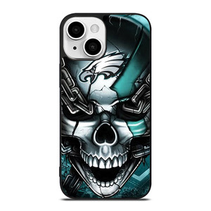 PHILADELPHIA EAGLES SKULL LOGO iPhone 13 Mini Case PHILADELPHIA EAGLES SKULL LOGO iPhone 13 Mini Case