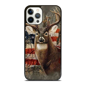 AMERICAN FLAG DEER BUCK CAMO iPhone 12 Pro Case AMERICAN FLAG DEER BUCK CAMO iPhone 12 Pro Case