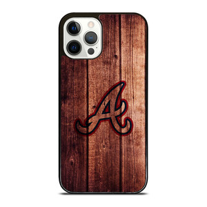 ATLANTA BRAVES LOGO WOOD INITIAL iPhone 12 Pro Case ATLANTA BRAVES LOGO WOOD INITIAL iPhone 12 Pro Case