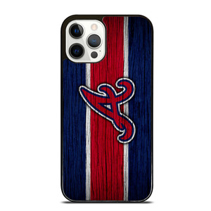 ATLANTA BRAVES MLB LOGO STRIPS iPhone 12 Pro Case ATLANTA BRAVES MLB LOGO STRIPS iPhone 12 Pro Case