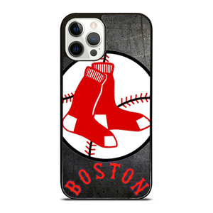BOSTON RED SOX BASEBALL METAL LOGO iPhone 12 Pro Case BOSTON RED SOX BASEBALL METAL LOGO iPhone 12 Pro Case