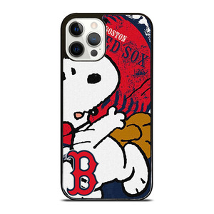 BOSTON RED SOX BASEBALL SNOOPY iPhone 12 Pro Case BOSTON RED SOX BASEBALL SNOOPY iPhone 12 Pro Case