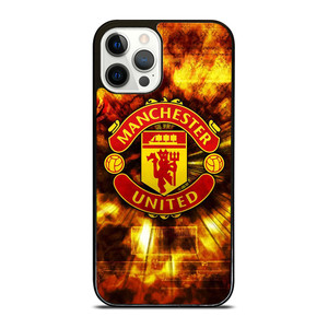 MANCHESTER UNITED FOOTBALL CLUB ON FIRE iPhone 12 Pro Case