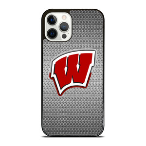 WISCONSIN BADGER EMBLEM iPhone 12 Pro Case WISCONSIN BADGER EMBLEM iPhone 12 Pro Case