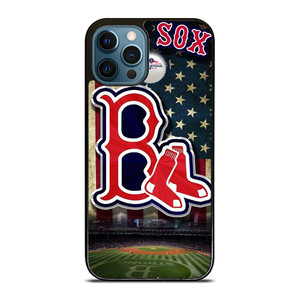 BOSTON RED SOX BASEBALL USA FLAH iPhone 12 Pro Max Case