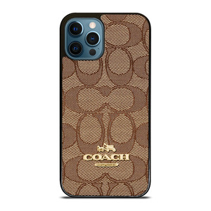 COACH NEW YORK PATTERN BROWN iPhone 12 Pro Max Case COACH NEW YORK PATTERN BROWN iPhone 12 Pro Max Case