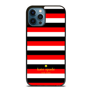 KATE SPADE PATTERN RED BLACK iPhone 12 Pro Max Case