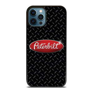 PETERBILT TRUCK PLATE BLACK iPhone 12 Pro Max Case PETERBILT TRUCK PLATE BLACK iPhone 12 Pro Max Case