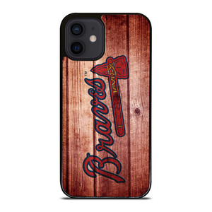 ATLANTA BRAVES BASEBALL WOOD iPhone 12 Mini Case ATLANTA BRAVES BASEBALL WOOD iPhone 12 Mini Case