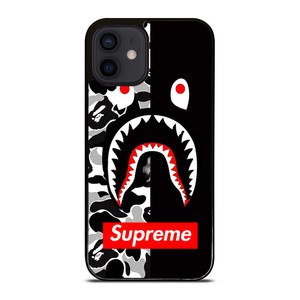 BAPE SHARK SUPREME CAMO BLACK iPhone 12 Mini Case BAPE SHARK SUPREME CAMO BLACK iPhone 12 Mini Case