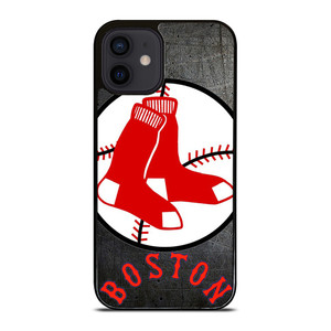 BOSTON RED SOX BASEBALL METAL LOGO iPhone 12 Mini Case