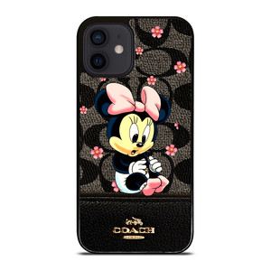 COACH NEW YORK LOGO BABY MINNIE MOUSE iPhone 12 Mini Case