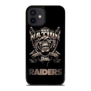OAKLAND RAIDERS FOOTBALL ONE NATION iPhone 12 Mini Case OAKLAND RAIDERS FOOTBALL ONE NATION iPhone 12 Mini Case