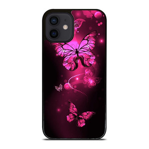 PURPLE BITTERFLY PINK iPhone 12 Mini Case