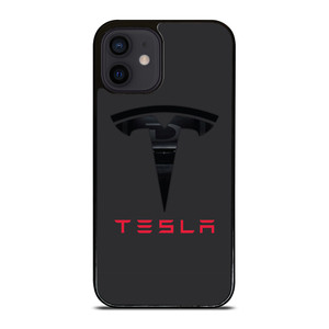 TESLA MOTORS BLACK ICON iPhone 12 Mini Case TESLA MOTORS BLACK ICON iPhone 12 Mini Case