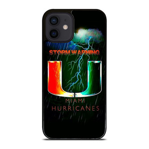 UM MIAMI HURRICANES NFL THUNDER iPhone 12 Mini Case UM MIAMI HURRICANES NFL THUNDER iPhone 12 Mini Case