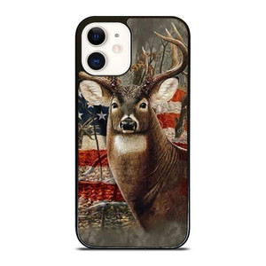 AMERICAN FLAG DEER BUCK CAMO iPhone 12 Case AMERICAN FLAG DEER BUCK CAMO iPhone 12 Case