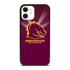 BRONCOS BRISBANE FOTTBALL TEAM LOGO iPhone 12 Case