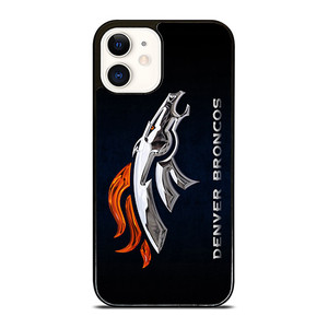DENVER BRONCOS LOGO SILVER HORSE iPhone 12 Case DENVER BRONCOS LOGO SILVER HORSE iPhone 12 Case