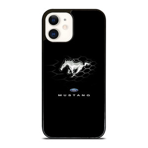 FORD MUSTANG LOGO BLACK iPhone 12 Case