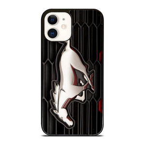 FORD MUSTANG SILVER GT LOGO iPhone 12 Case