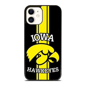 IOWA HAWKEYES STRIPS LOGO FOOTBALL TEAM iPhone 12 Case
