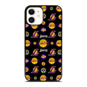 LA LAKERS NBA COLLAGE iPhone 12 Case LA LAKERS NBA COLLAGE iPhone 12 Case
