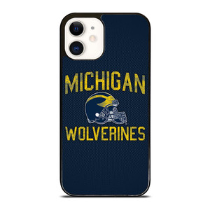 MICHIGAN WOLVERINES FOOTBALL HELMET iPhone 12 Case MICHIGAN WOLVERINES FOOTBALL HELMET iPhone 12 Case