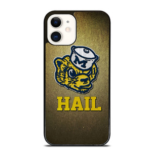 MICHIGAN WOLVERINES HAIL iPhone 12 Case MICHIGAN WOLVERINES HAIL iPhone 12 Case