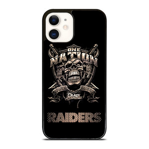 OAKLAND RAIDERS FOOTBALL ONE NATION iPhone 12 Case OAKLAND RAIDERS FOOTBALL ONE NATION iPhone 12 Case