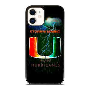 UM MIAMI HURRICANES NFL THUNDER iPhone 12 Case
