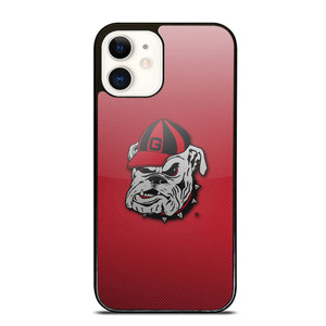 UNIVERSITY OF GEORGIA BULLDOGS UGA RED HAT iPhone 12 Case