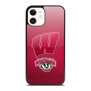 WISCONSIN BADGER LOGO UNIVERSITY FOOTBALL TEAM iPhone 12 Case WISCONSIN BADGER LOGO UNIVERSITY FOOTBALL TEAM iPhone 12 Case