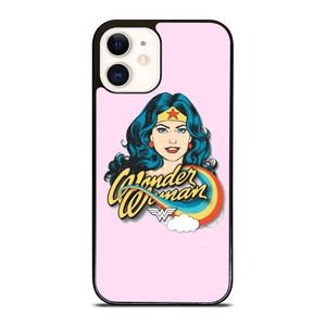WONDER WOMAN CARTOON PINK iPhone 12 Case WONDER WOMAN CARTOON PINK iPhone 12 Case