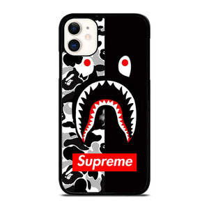 BAPE SHARK SUPREME CAMO BLACK iPhone 11 Case BAPE SHARK SUPREME CAMO BLACK iPhone 11 Case