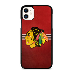 CHICAGO BLACK HAWKS RED LOGO iPhone 11 Case