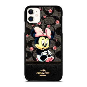 COACH NEW YORK LOGO BABY MINNIE MOUSE iPhone 11 Case COACH NEW YORK LOGO BABY MINNIE MOUSE iPhone 11 Case