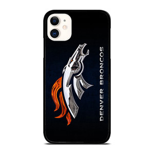 DENVER BRONCOS LOGO SILVER HORSE iPhone 11 Case DENVER BRONCOS LOGO SILVER HORSE iPhone 11 Case