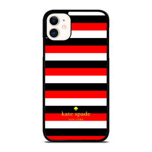 KATE SPADE PATTERN RED BLACK iPhone 11 Case