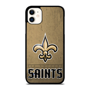 NEW ORLEANS SAINTS LOGO AND BACKGROUND iPhone 11 Case