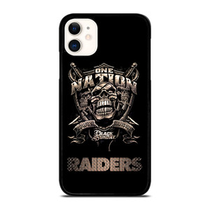 OAKLAND RAIDERS FOOTBALL ONE NATION iPhone 11 Case OAKLAND RAIDERS FOOTBALL ONE NATION iPhone 11 Case