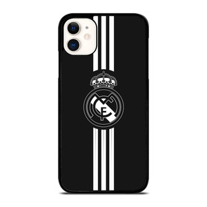 REAL MADRID FC LOGO BLACK WHITE iPhone 11 Case