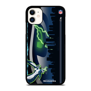 SEATTLE SEAHAWKS LOGO NFL TEAM MASCOT iPhone 11 Case SEATTLE SEAHAWKS LOGO NFL TEAM MASCOT iPhone 11 Case