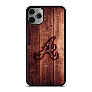 ATLANTA BRAVES LOGO WOOD INITIAL iPhone 11 Pro Max Case