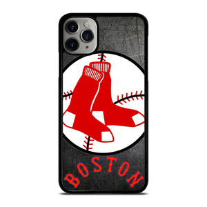 BOSTON RED SOX BASEBALL METAL LOGO iPhone 11 Pro Max Case