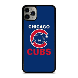 CHICAGO CUBS BLUE RED LOGO BASEBALL iPhone 11 Pro Max Case