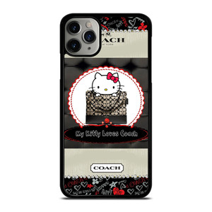 COACH NEW YORK HELLO KITTY BLACK iPhone 11 Pro Max Case