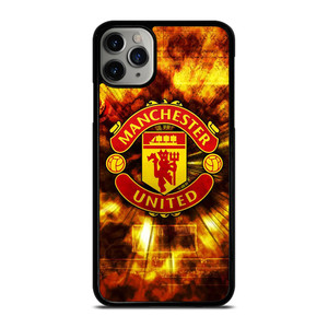 MANCHESTER UNITED FOOTBALL CLUB ON FIRE iPhone 11 Pro Max Case